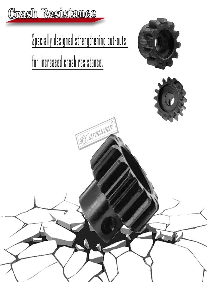 Rcarmumb M1.5 8mm Pinion Gear Set Upgrades Parts for 1/5 RC Car Brushed Brushless Motor,Steel 5PCS Mod 1.5 16T 17T 18T 19T 20T 8mm Shaft Motor Gear Set Hops Up - Image 3